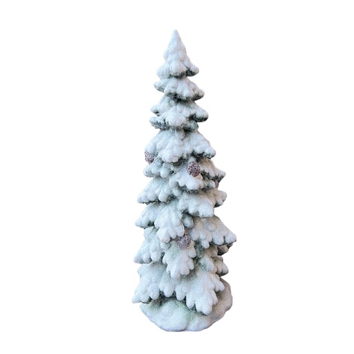 39cm Christmas tree w/snow 1/4