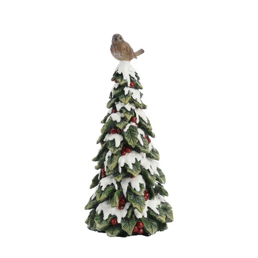 27cm Tree with snow and robin  1/6